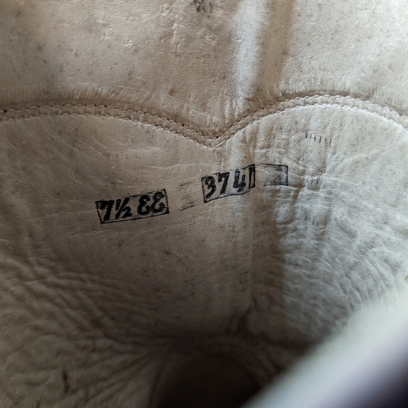 Vintage Double H Heritage West Brown Leather Cowboy Western Boots Size 7 EE Wide main image 8